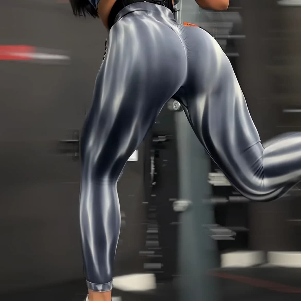 Nouveau Tiedye Leggings de gymnastique sans couture femmes Push Up pantalon extensible Scrunch sport