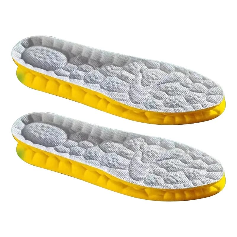 Semelles intérieures en mousse à mémoire de forme en latex souple pour hommes et femmes, coussin de 