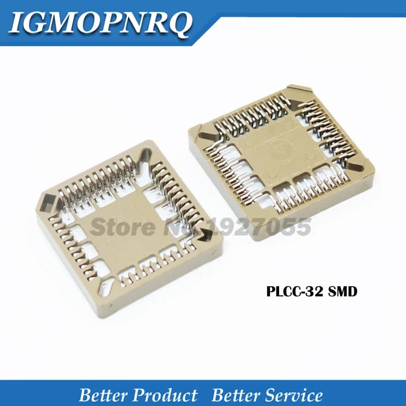 10 pièces PLCC32-SMD prise IC, adaptateur de prise PLCC32, prise PLCC 32 broches nouveau