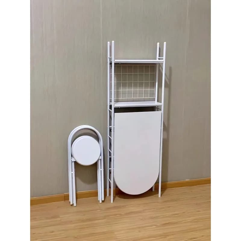Combinaison table et chaise de séparation de cuisine, support de rangement mural, table et chaise pl