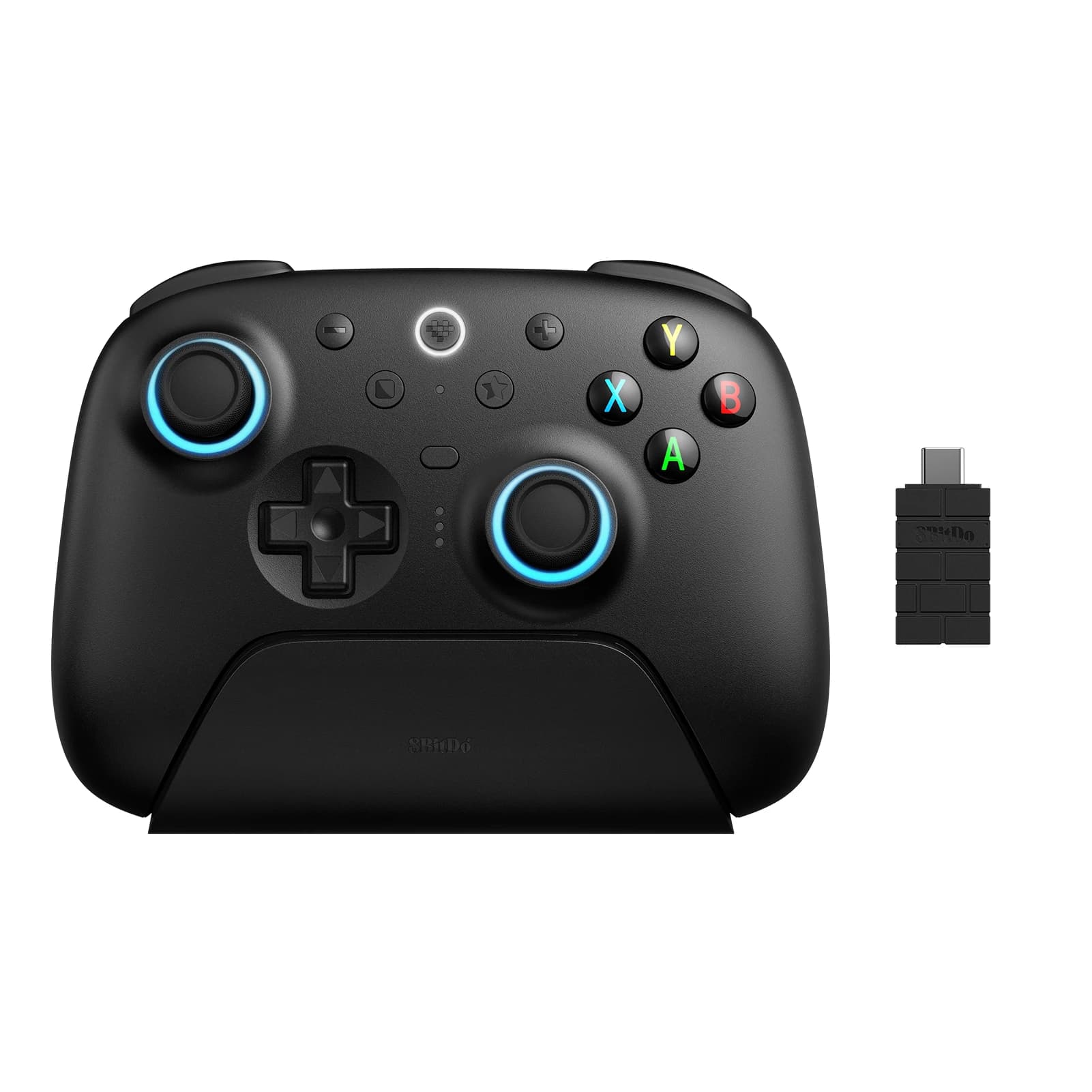 8BitDo Ultimate 2 contrôleur de jeu sans fil 2.4G avec adaptateur 2.4g station de chargement pour PC