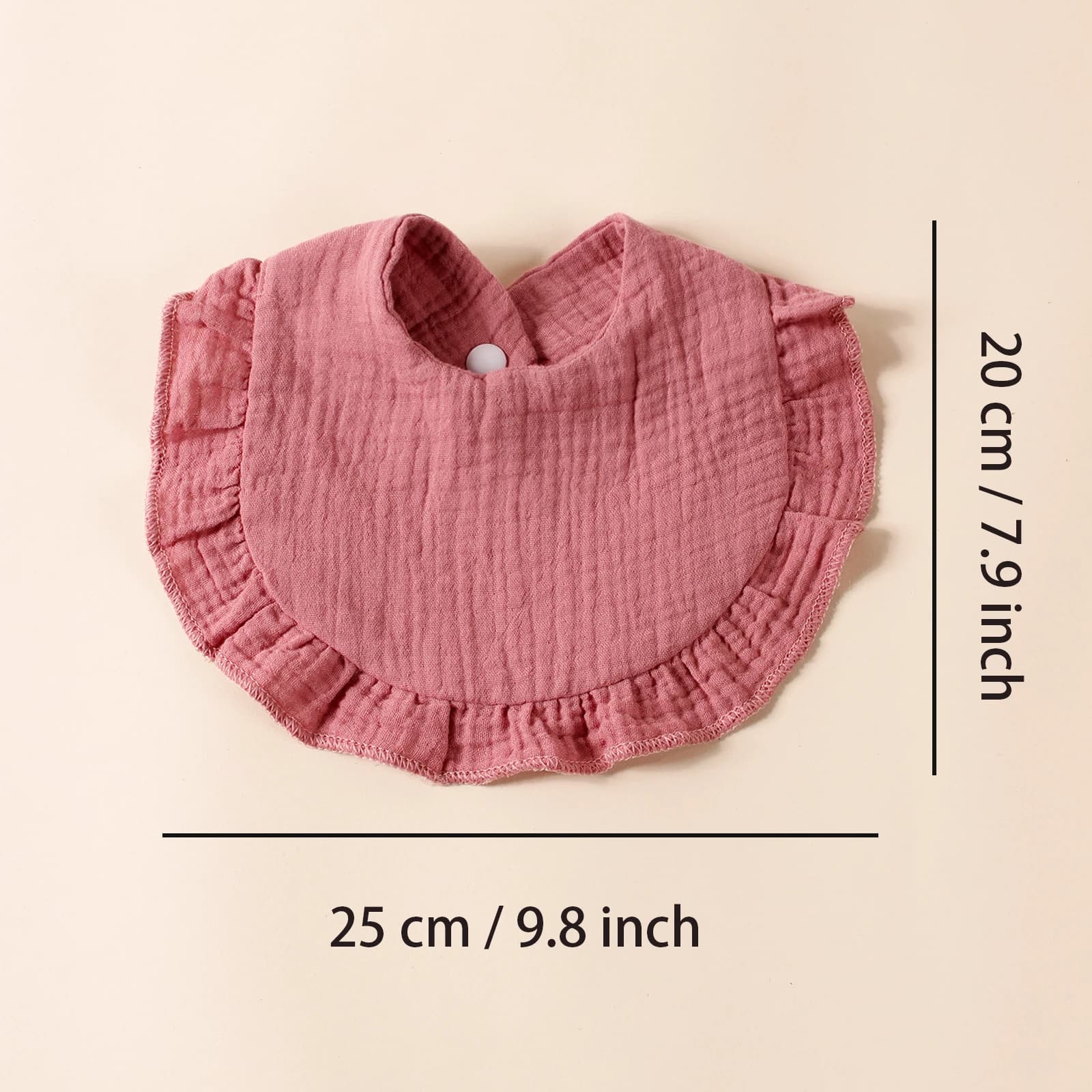 Bavoirs à volants en coton pour nouveau-né, 8 pièces, bavoirs pour enfants, serviette de salive mign