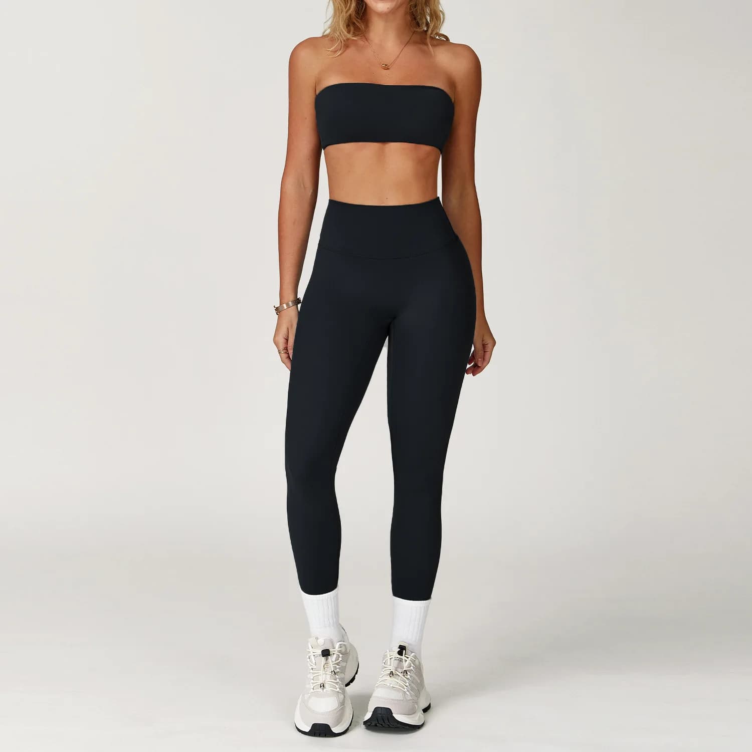 Ensemble de Yoga 2 pièces pour femmes, tenues d'entraînement, Fitness, survêtement de gymnastique, L
