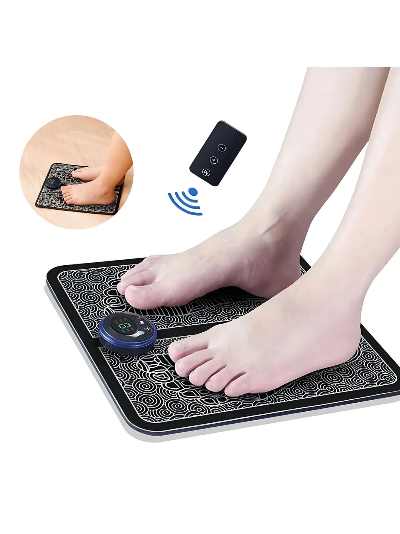 Masseur de pieds électrique rechargeable – Améliore la circulation sanguine et déteste les muscles