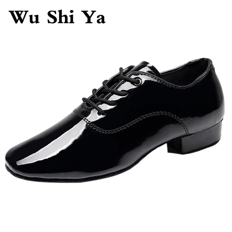 Chaussures de danse latine souples pour hommes danse moderne grande taille 2.5 cm talon pour garçon 