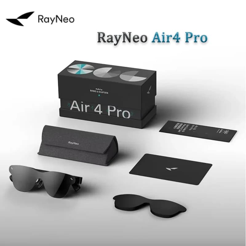 Rayneo Air 4 Pro lunettes AR intelligentes commande vocale 3G IPX-5 étanche 4K Capture vidéo monté s