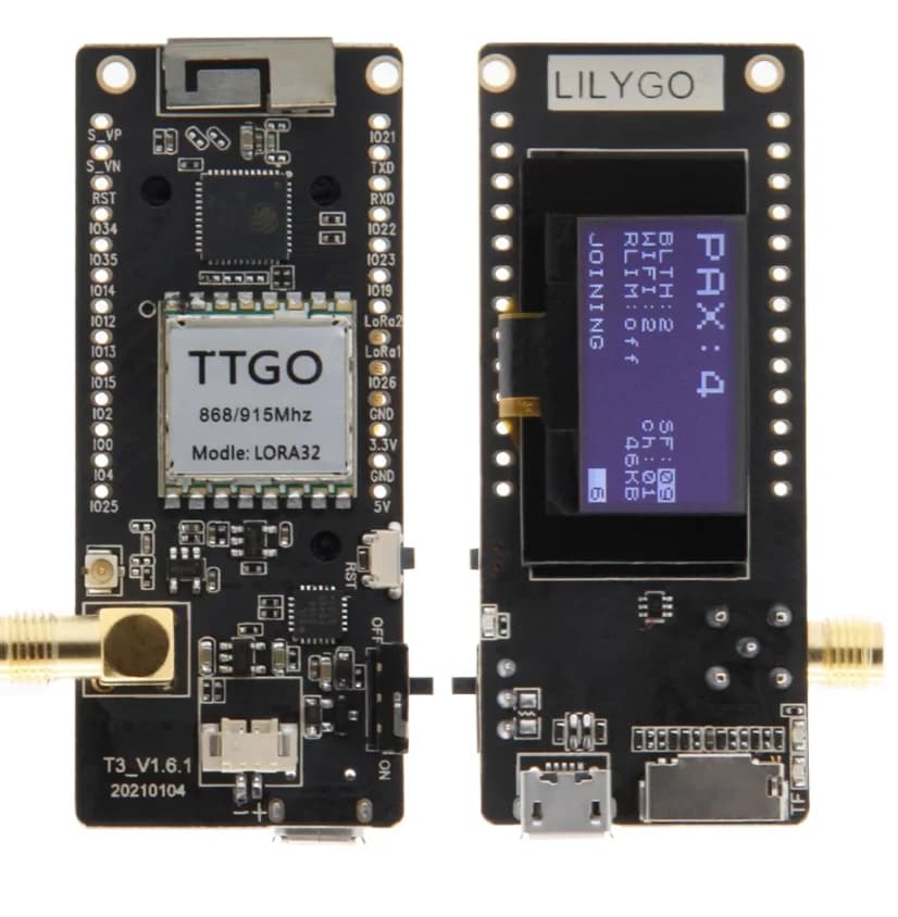 LoRa32 V2.1 _ 1.6 Version 433/868/915Mhz ESP32 LoRa OLED 0.96 Pouces Carte SD Bluetooth WIFI Technol