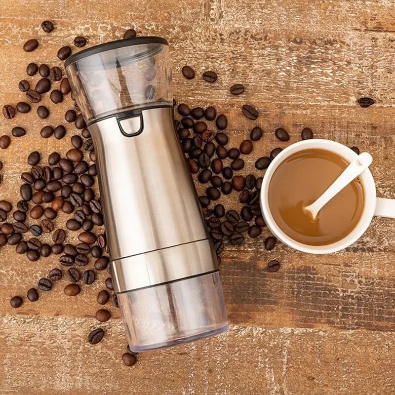 Moulin à café électrique portable, nouvelle mise à niveau TYPE-C Charge USB Professionnel Céramique 