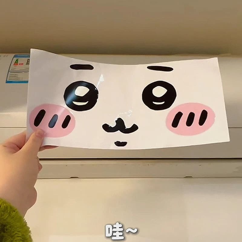 Chiikawa émoticône autocollant climatiseur embellissement et ugesse bricolage peinture décorative ma