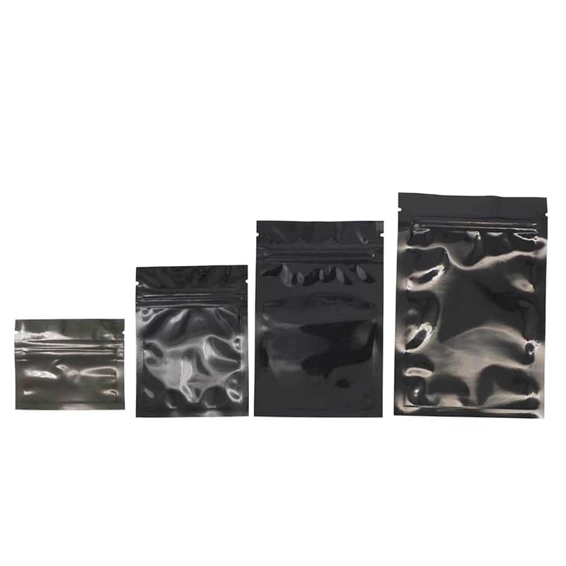 Sacs en aluminium Mylar colorés à fermeture éclair, sachets de thé, sac de stockage des aliments, po