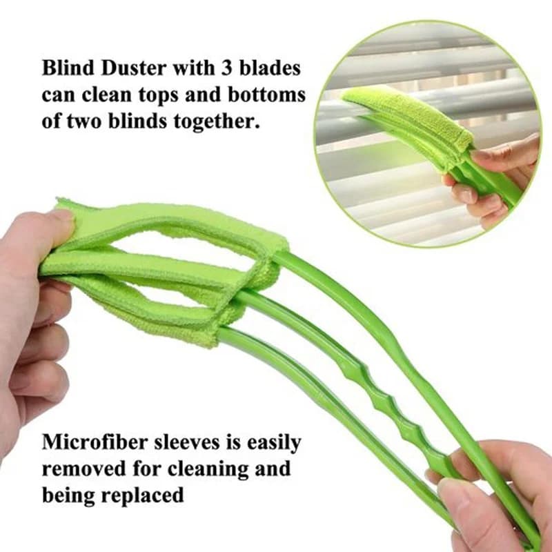 Brosse de nettoyage de lame aveugle vénitienne en Microfibre, pratique, pour climatiseur de fenêtre,