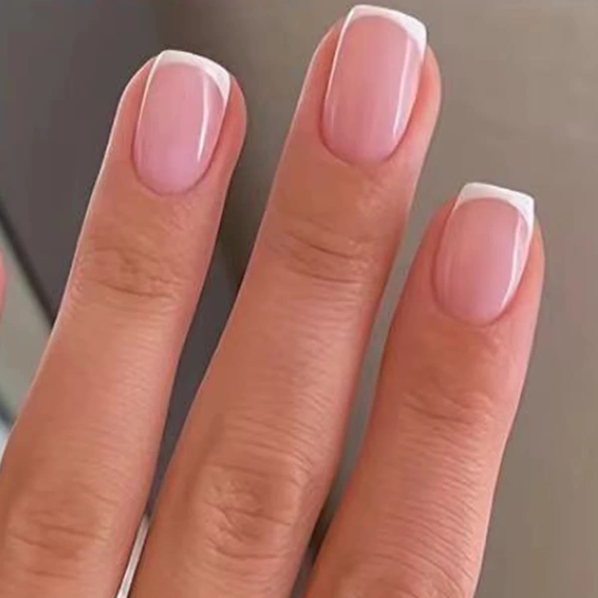 24 pièces/ensemble femmes filles court français bleu clair rose double couleur Surface brillante cou