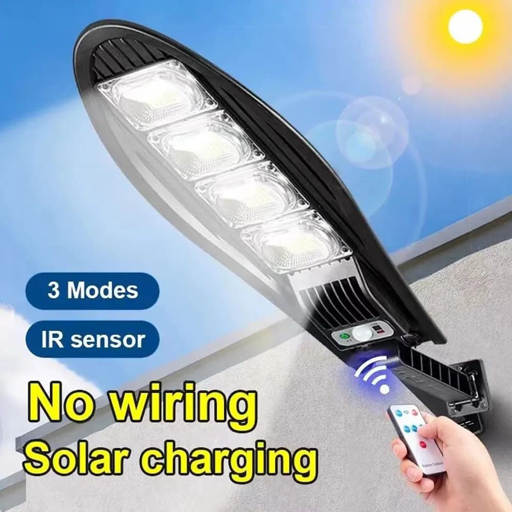 Lampes solaires de rue, lampes murales de jardin LED étanches pour extérieur, 3 modes d'éclairage, t