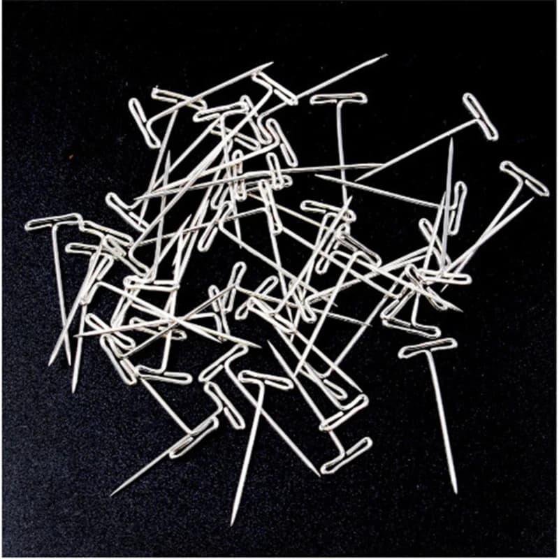 TANT-Pins en acier inoxydable pour perruque, épingles en T grossières, épingles en T exécutives pour