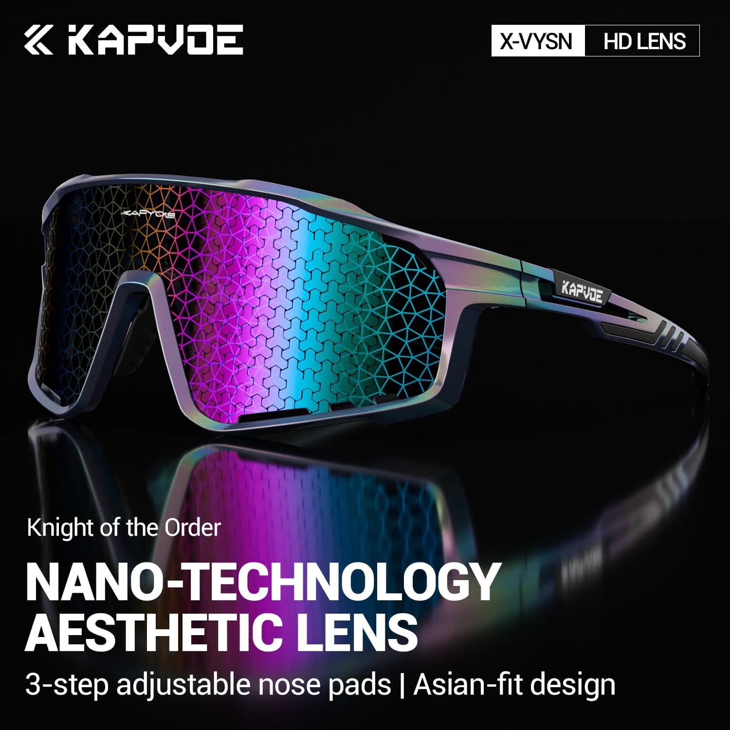 KAPVOE Nano lentilles lunettes de cyclisme mode Sports de plein air vélo lunettes de soleil hommes v