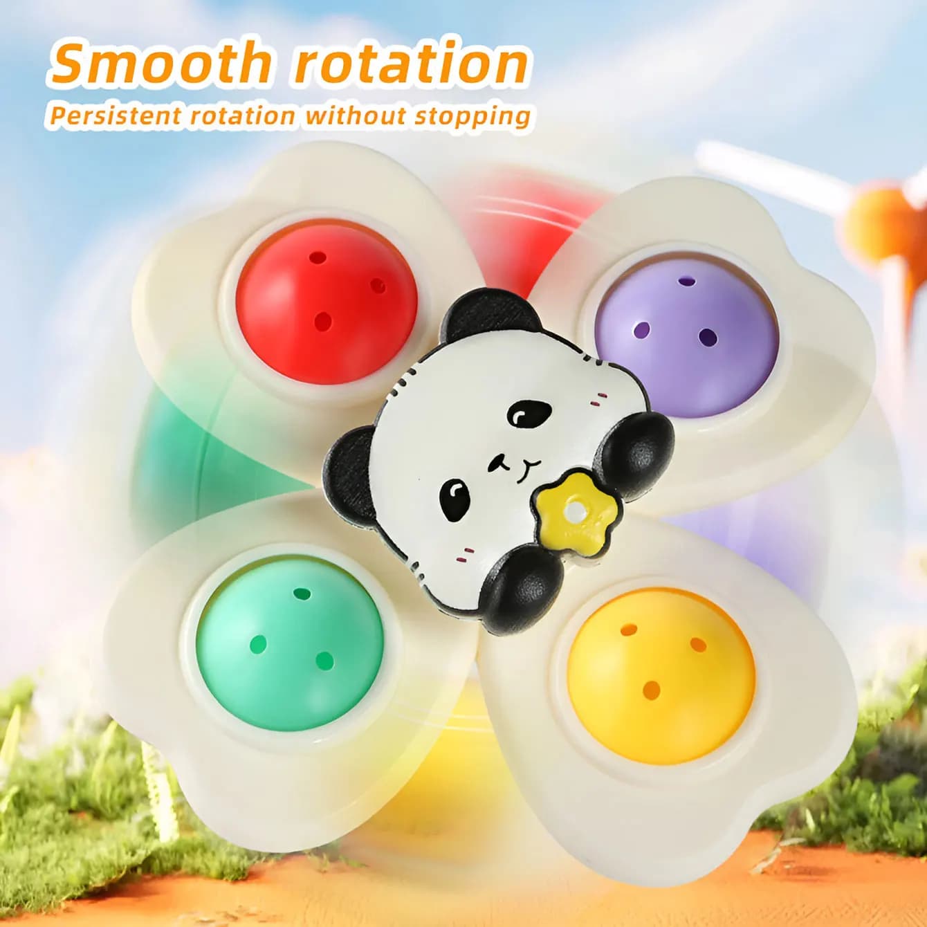 Roue d'aspiration jouet rotatif amusant multi-scènes jouable compact portable adsorption d'aspiratio