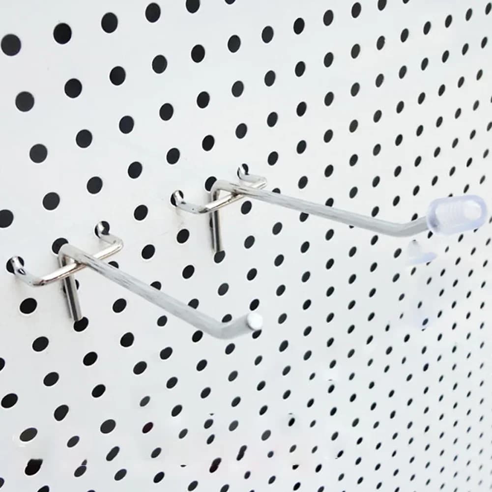Crochets pour panneau perforé, montage mural, installation facile, outil de présentation, accessoire