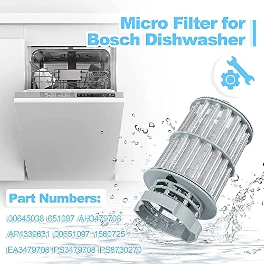 645038   Micro filtre pour lave-vaisselle Bosch Kenmore