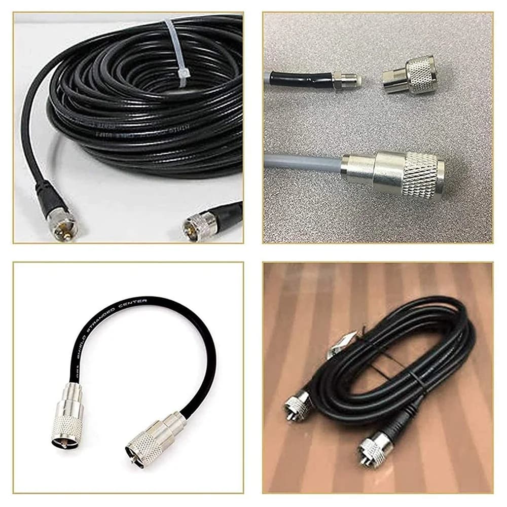 Paquet de 10 connecteurs à souder UHF/PL-259 avec Beverer pour RG8X, RG8, RG59, LMR-400, câble coaxi