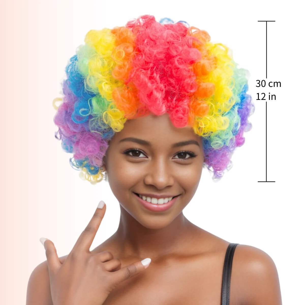 Perruque de Clown Afro Bouffante, Cosplay des Années 80, Anime, ixde Noël, Halloween, Barrage, Drôle