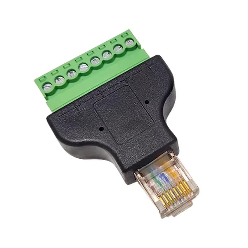Adaptateur réseau RJ45 prise mâle femelle à 8 broches borne à vis connecteur de prise Jack RJ45 câbl