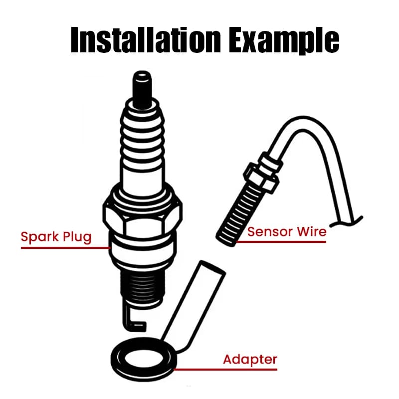 Capteur de température de culasse de moto norxi mini carré instrument numérique humidité pour moto n