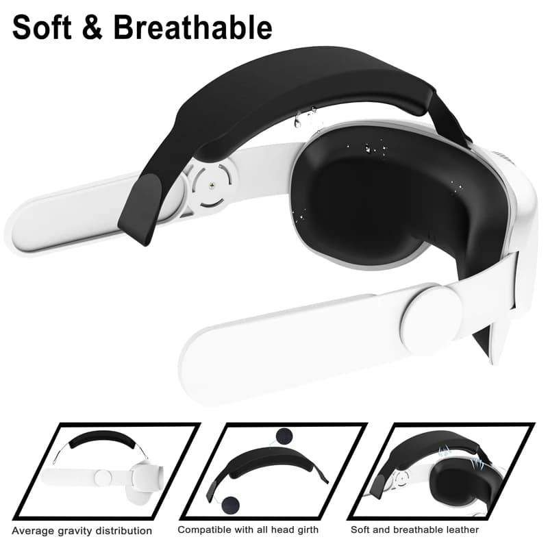 VR housse de protection Elite sangle sangle de tête contrôleur tactile coque avec sangle poignée poi