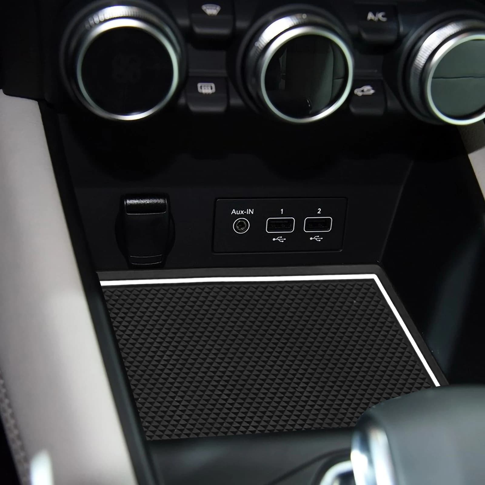 Tapis antidérapant pour fentes de porte et compartiments de rangement pour Renault Captur 2 (seuleme