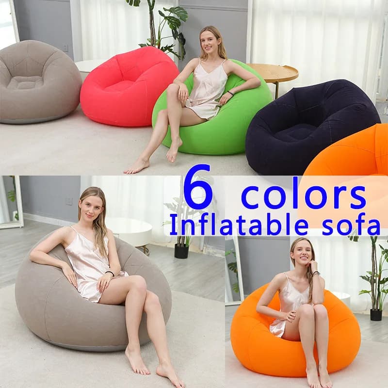 Chaises de pouf gonflables, chaises de Camping, canapé paresseux gonflable, chaises gonflables porta