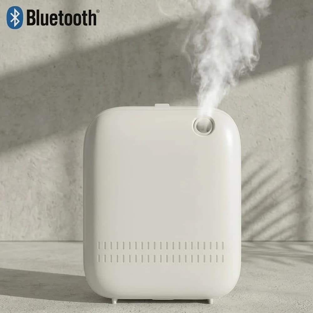 Diffuseur d'huiles essentielles intelligent sans eau Bluetooth 150 ml, machine à parfum murale pour 
