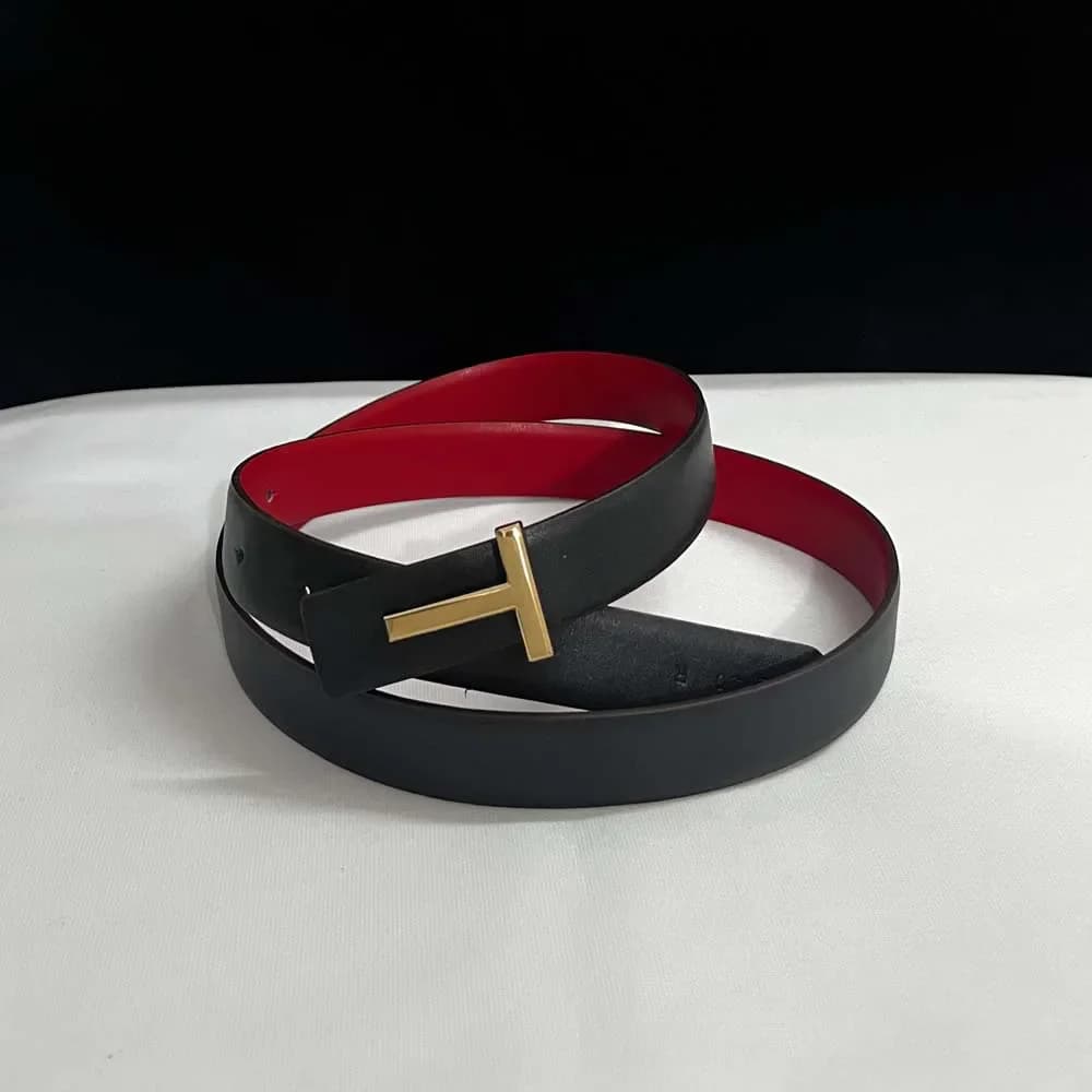 Nouveau 25mm femmes ceinture concepteur réversible en cuir véritable ceinture pour femmes T boucle c