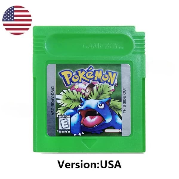 Lot de cartouches Pokémon multilingues USA/EUR/ESP/FRA/NOE GBC Rouge/Bleu/Cristal/Or/Argent/Jaune/Ve