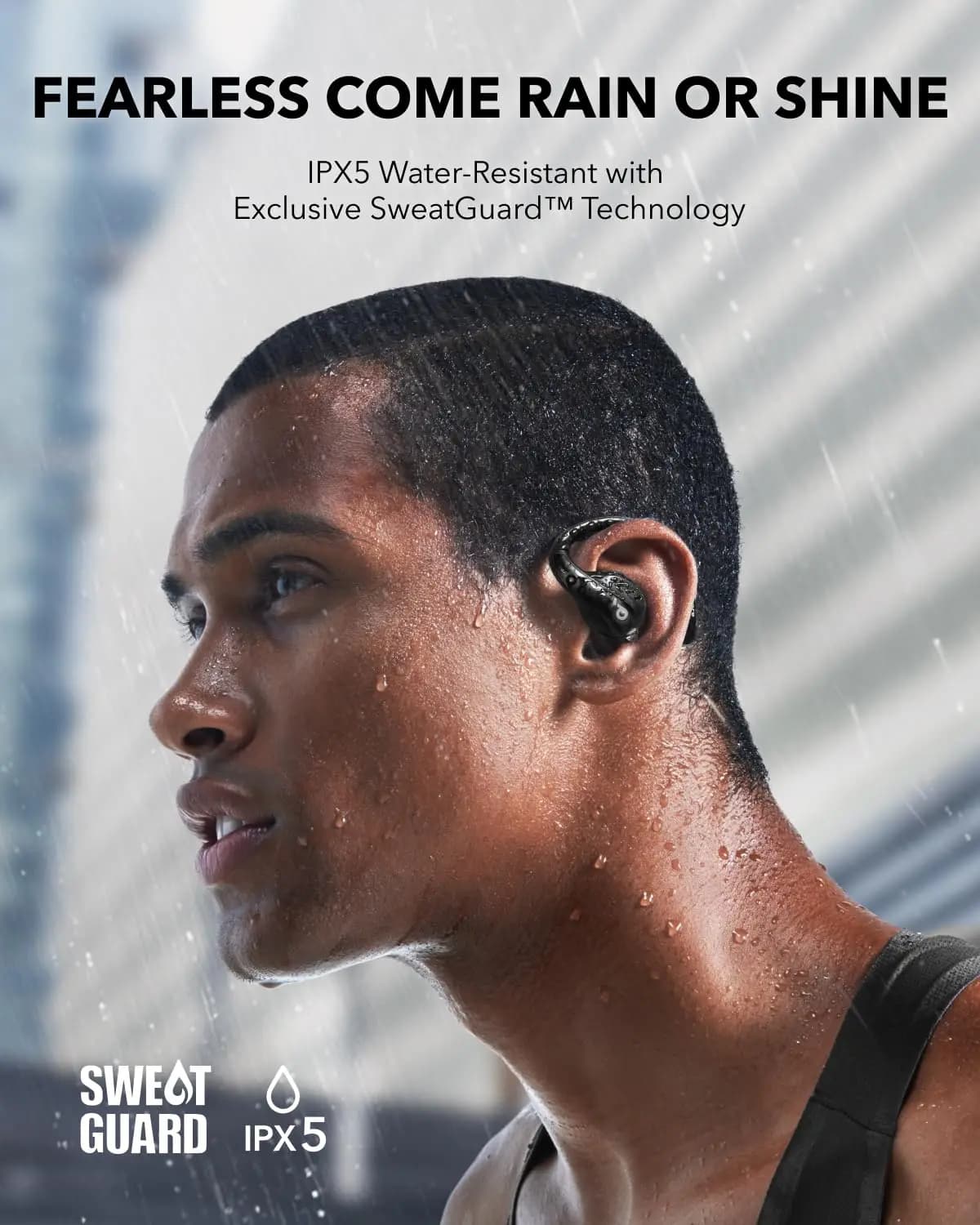 Anker AeroFit Pro-Écouteurs à oreille ouverte, ultra confortables, ajustement sécurisé, design ergon