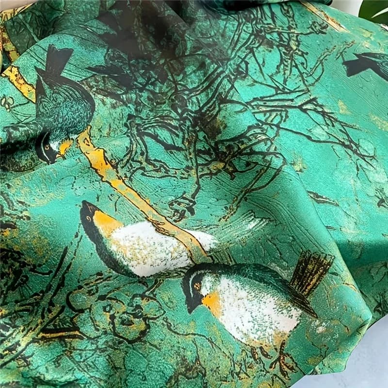 Grand foulard en Satin de soie pour femmes, 180x90cm, imprimé à la mode, Styles de printemps et d'ét