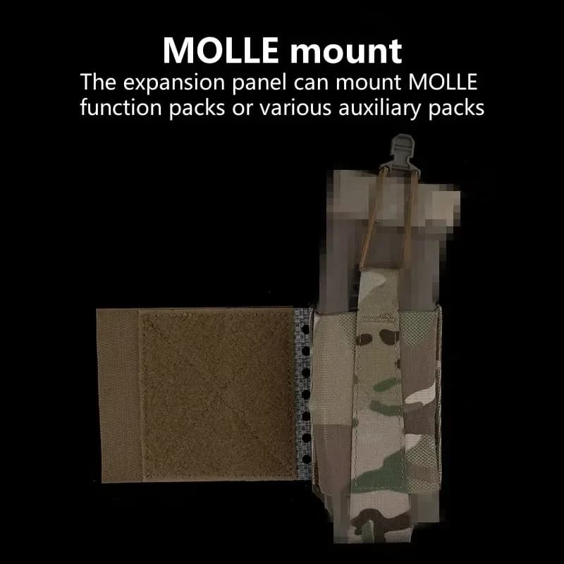Gilet de chasse en plein air suspendu sur la poitrine, panneau latéral MOLLE TEGRIS, panneau latéral