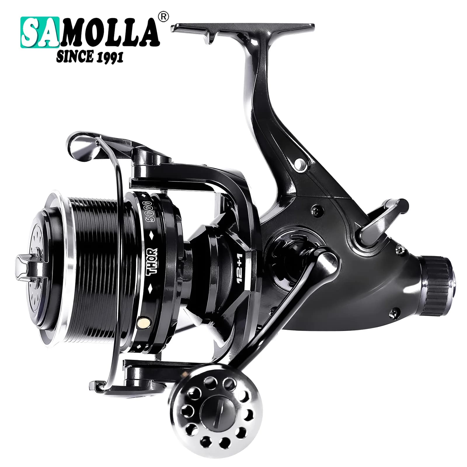 Nouveau Moulinet De pêche à la carpe moulinets à filature Max Double traînée 27kg 12 + 1BB Carretilh