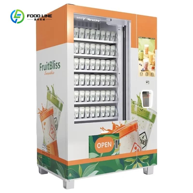 Distributeur automatique de slushies aux fruits surgelés exquis et personnalisés avec machine à smoo