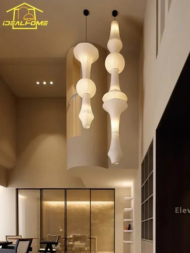 Design japonais Akari Noguchi Yong lampes suspendues LED E27 Wabi-sabi lampe suspendue moderne pour 