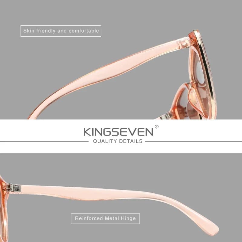 Lunettes de soleil triangulaires KINGSEVEN pour femme – Accessoire de luxe et de loisirs, idéales po