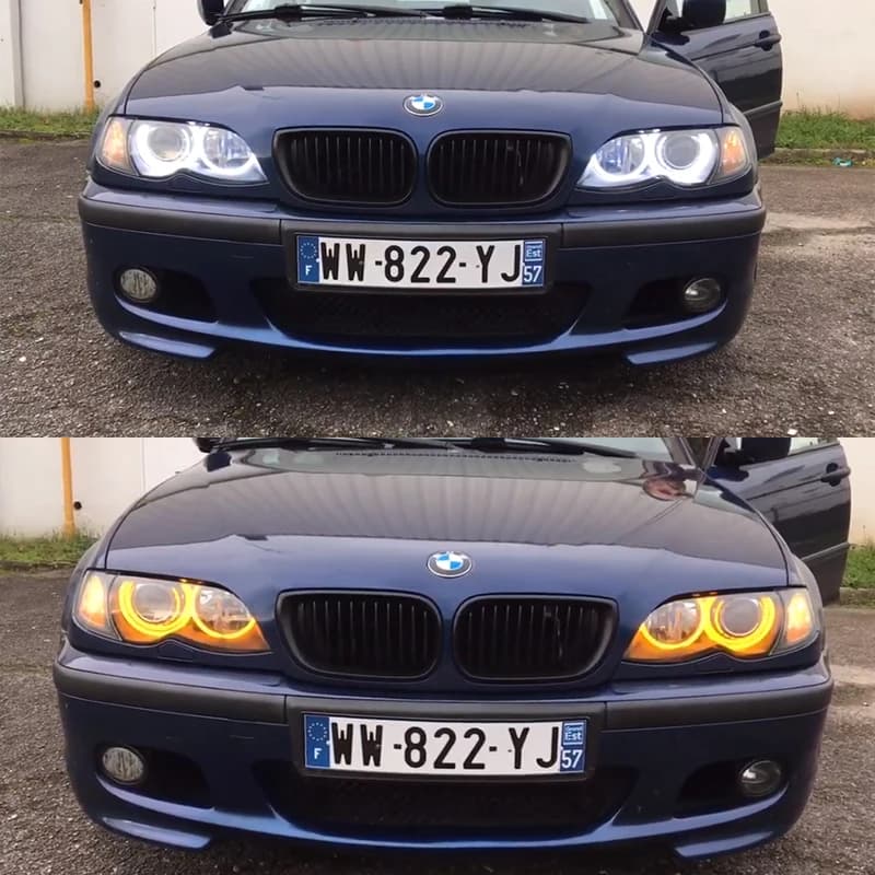 Pour BMW série 3 E46 316i 318i 320d 323i 328i 330i 325xi 330d 1998-2005 Excellent LED coton yeux d'a