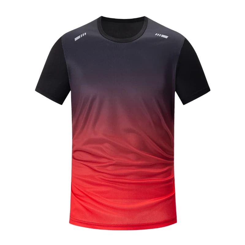 1/2/4/6 pièces hommes Style sportif saisonnier dégradé séchage rapide multicolore haut à manches cou