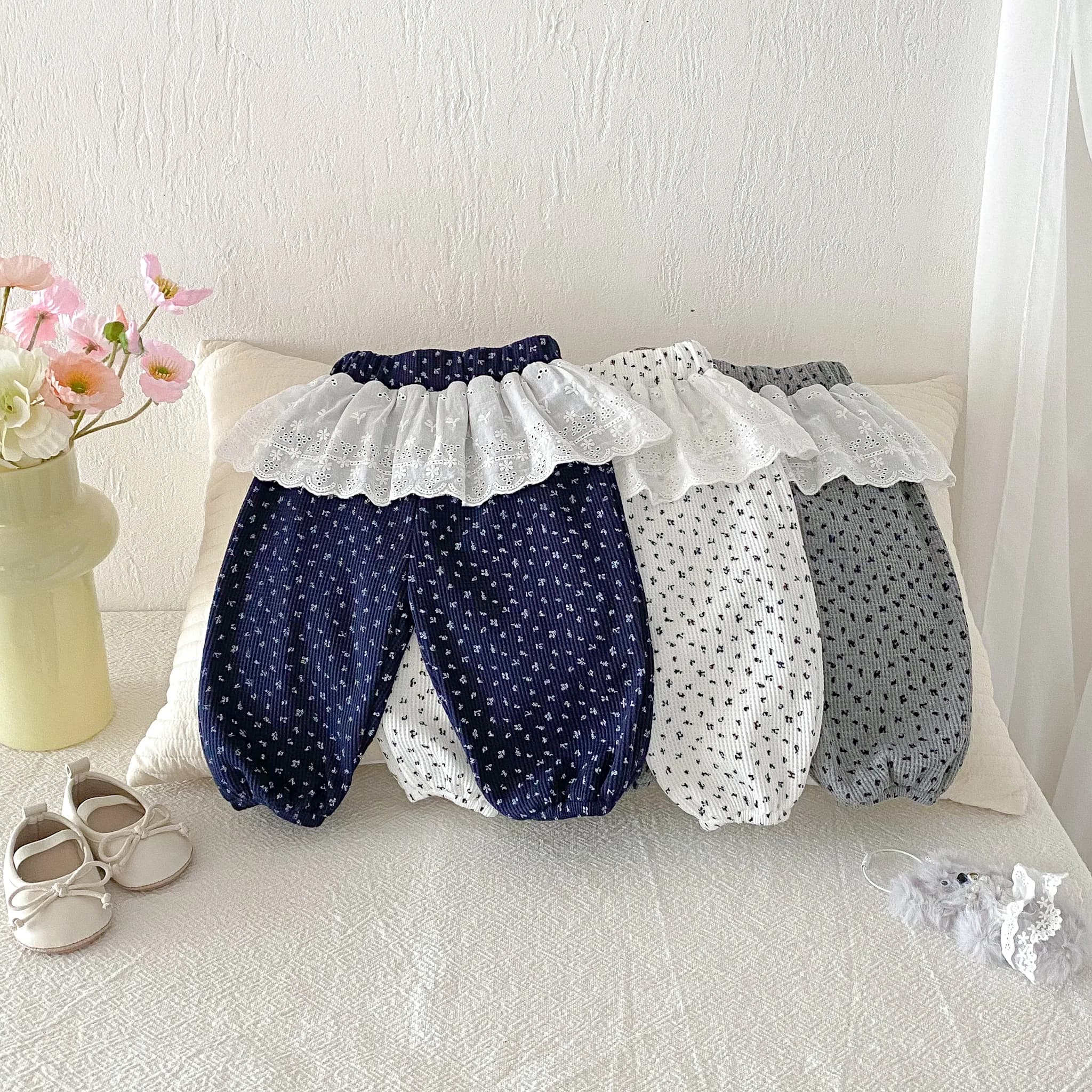 Leggings d'automne pour bébés filles, pantalons longs de style coréen pour nourrissons et tout-petit