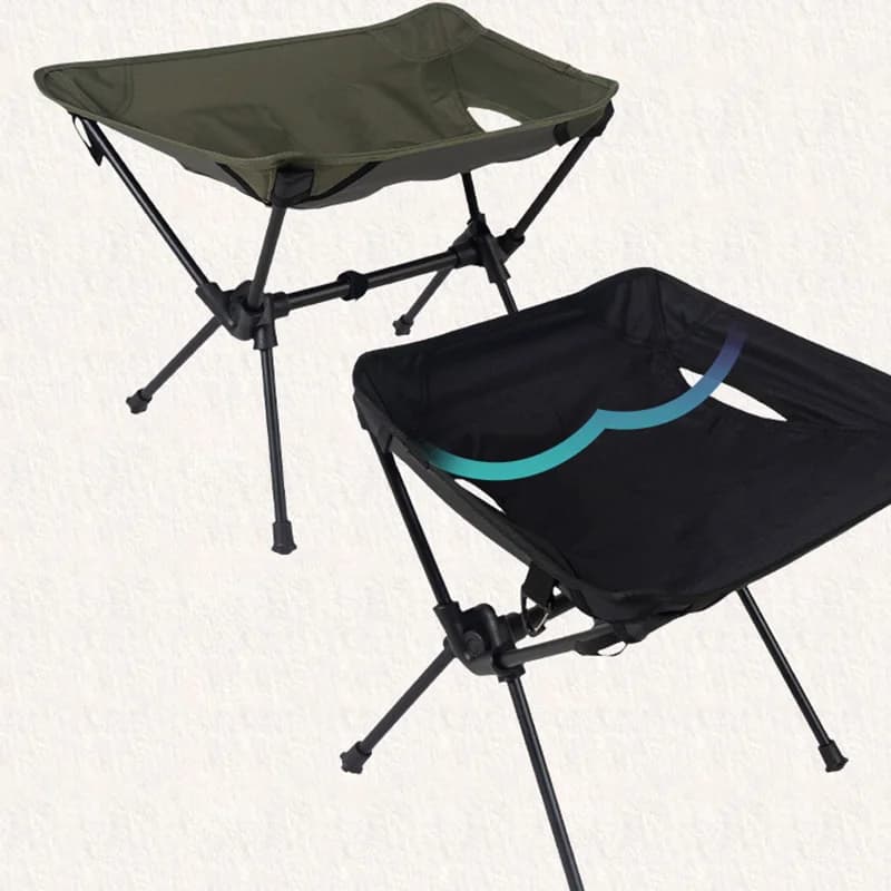 Chaise pliante en alliage d'aluminium pour camping en plein air, tabouret portable ultra léger, tabo