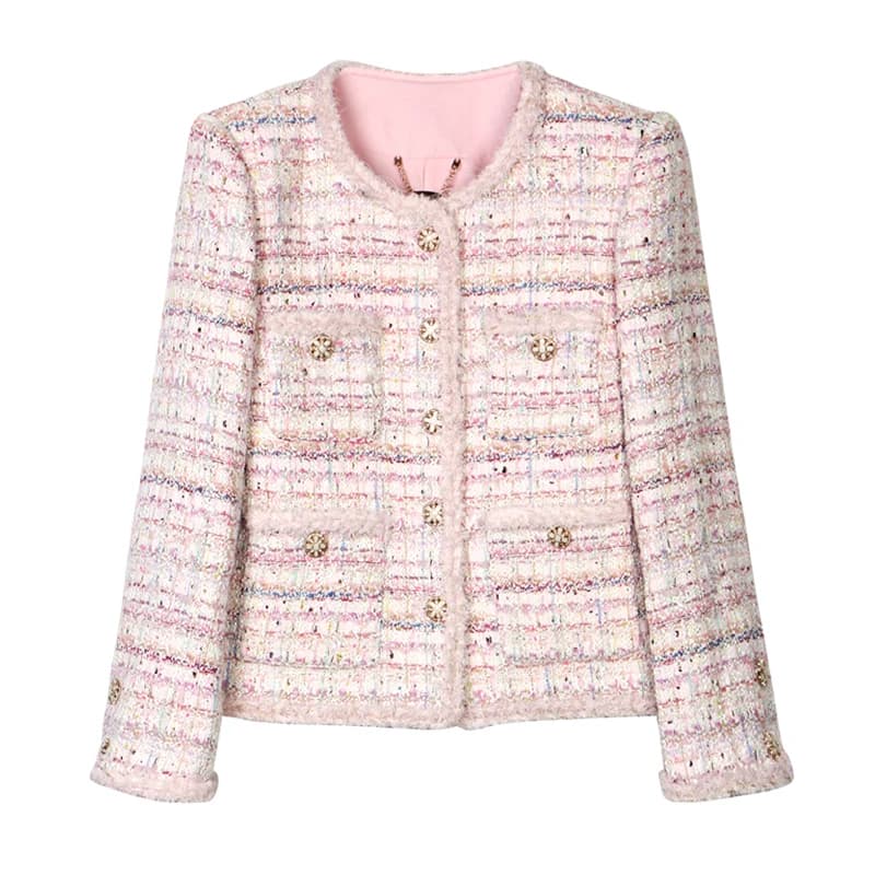 Veste tressée en Tweed romantique, nouveau Style, à la mode, élégante, de luxe, personnalisée, Socia