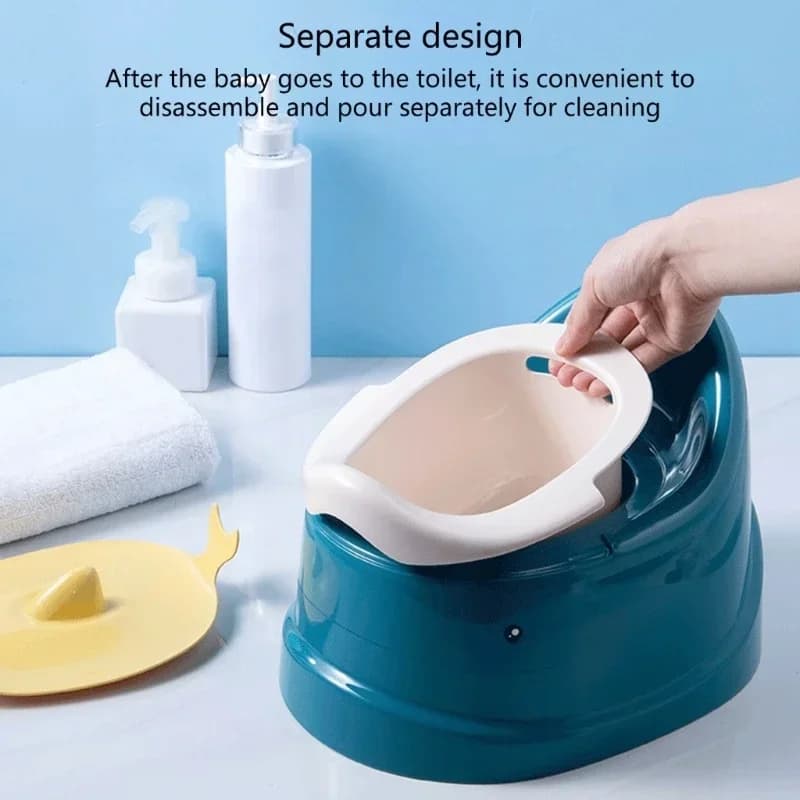 Pot Antidérapant de Forme Ovale pour Bébé, Toilette d'Entraînement Portable pour Voyage, Stable et S