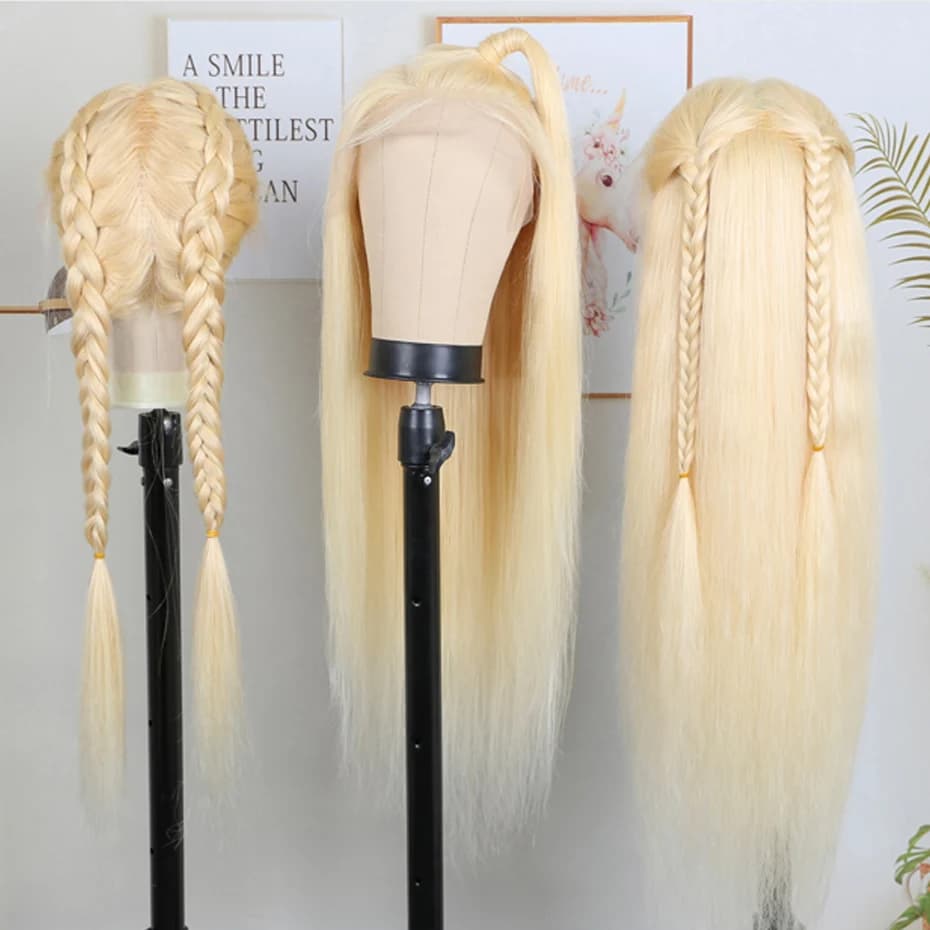 13x4 13x6 360 HD Transparent 613 couleur blond miel avant de lacet perruques de cheveux humains pour
