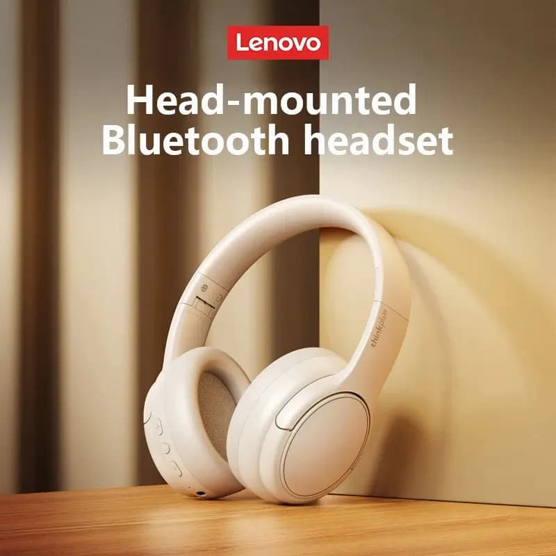 Lenovo-Casque sans fil TH20, Bluetooth 5.3, Mode tourisme, Casque pliable, dehors, Sauna, Téléphone,