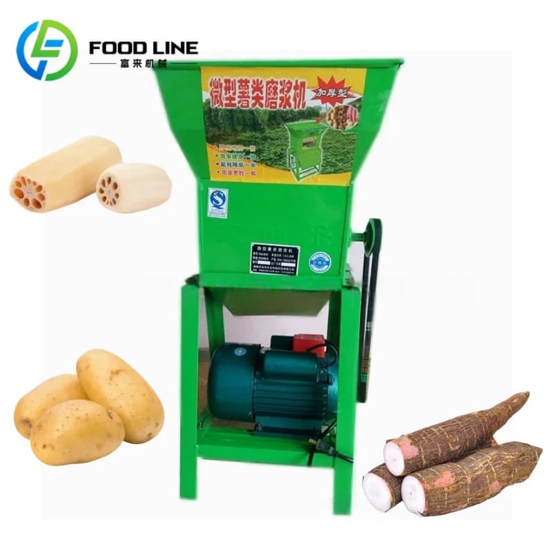 Machine à moudre la farine de manioc multifonctionnelle personnalisée, équipement de broyage à faibl