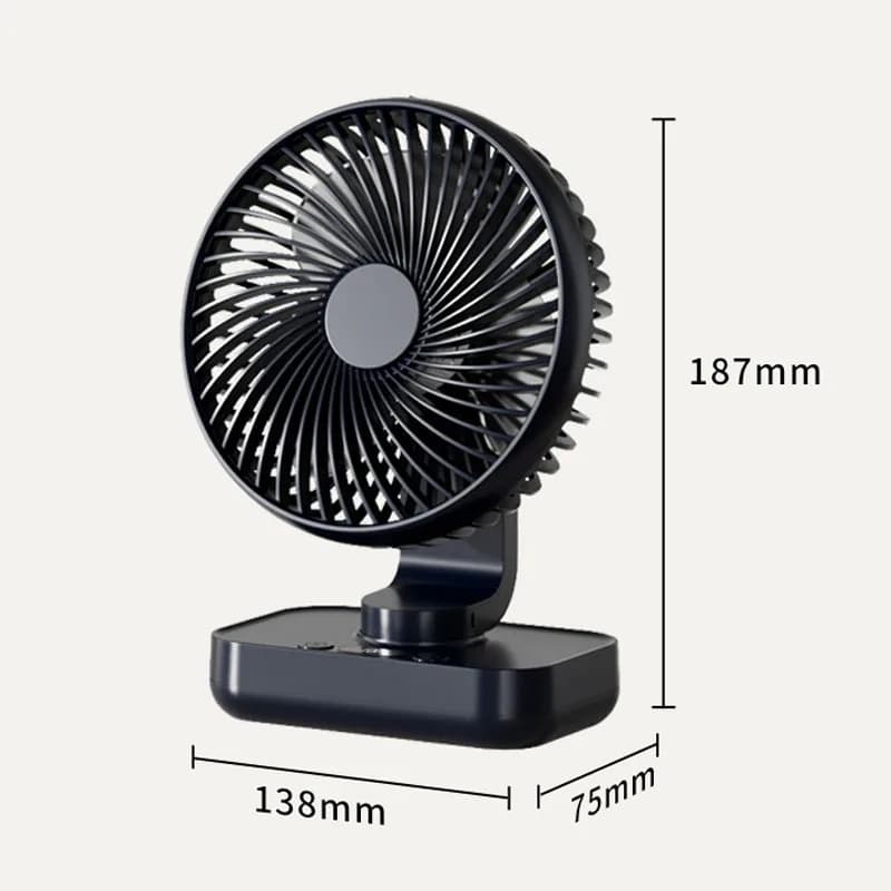 Ventilateur de Table Portable type-c Rechargeable 4 vitesses bureau USB ventilateur de refroidisseme