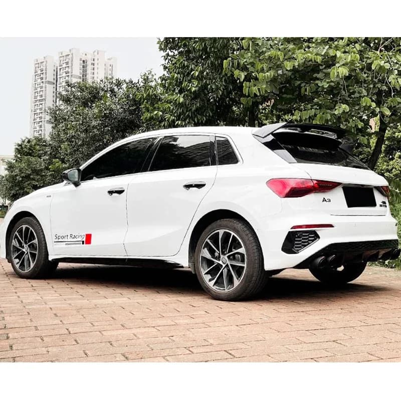 Spoiler Universel Carbone Surface ABS Type Générique Spoiler de coffre arrière pour Audi A3 Hatchbac
